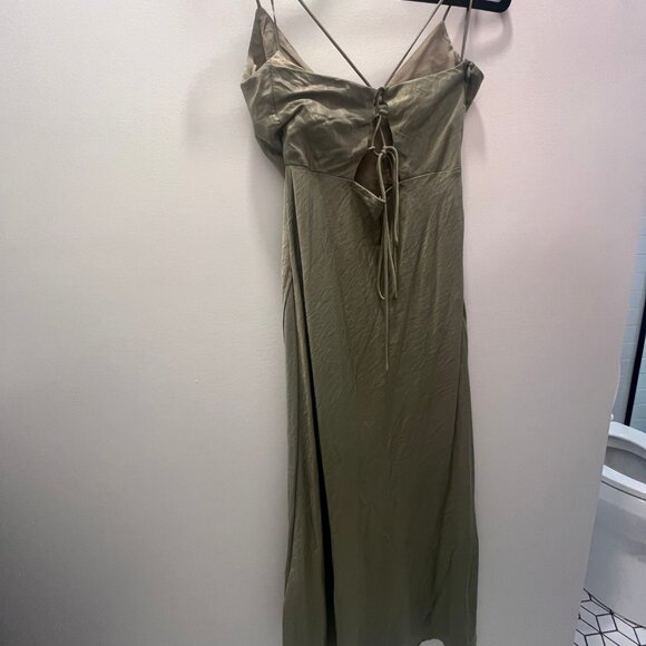 Hello Molly - Crashing Prom Midi Dress, Sage Green - Picture 6 of 6